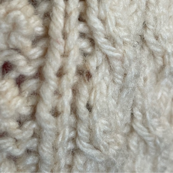 Kennedy of Ardara Irish Hand Cable Knit Pure Wool Fishermans Sweater in Cream M - Picture 15 of 16